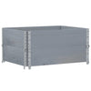 Pallekarmer 2 stk grå 80x60 cm heltre furu