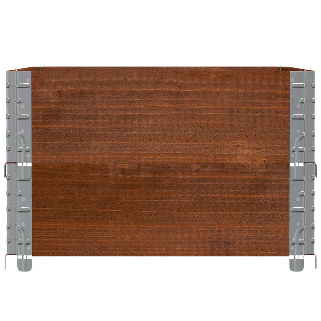 Pallekarmer 2 stk brun 80x60 cm heltre furu