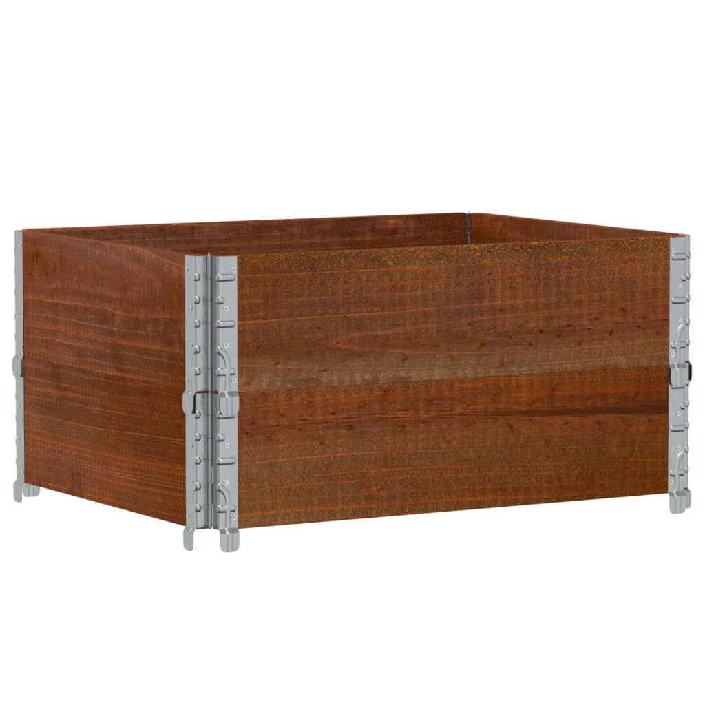 Pallekarmer 2 stk brun 80x60 cm heltre furu