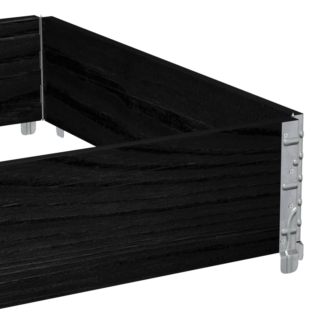 Pallekarmer svart 120x80 cm heltre furu