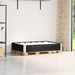 Pallekarmer svart 120x80 cm heltre furu vidaXL