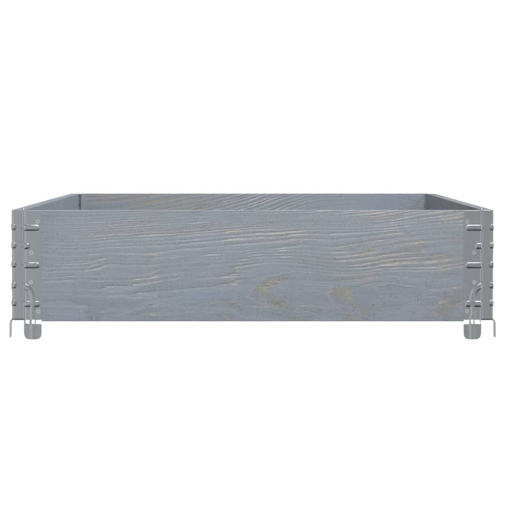 Pallekarmer grå 120x80 cm heltre furu