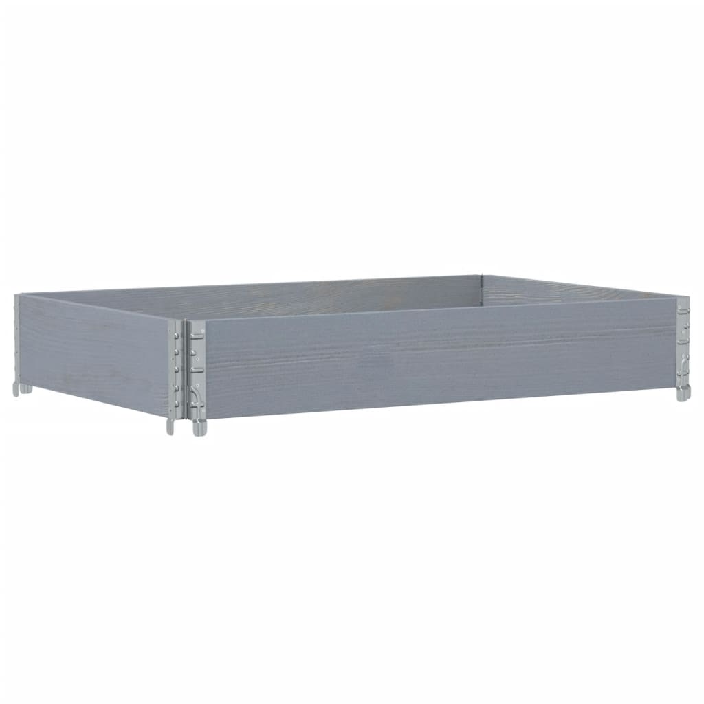 Pallekarmer grå 120x80 cm heltre furu vidaXL