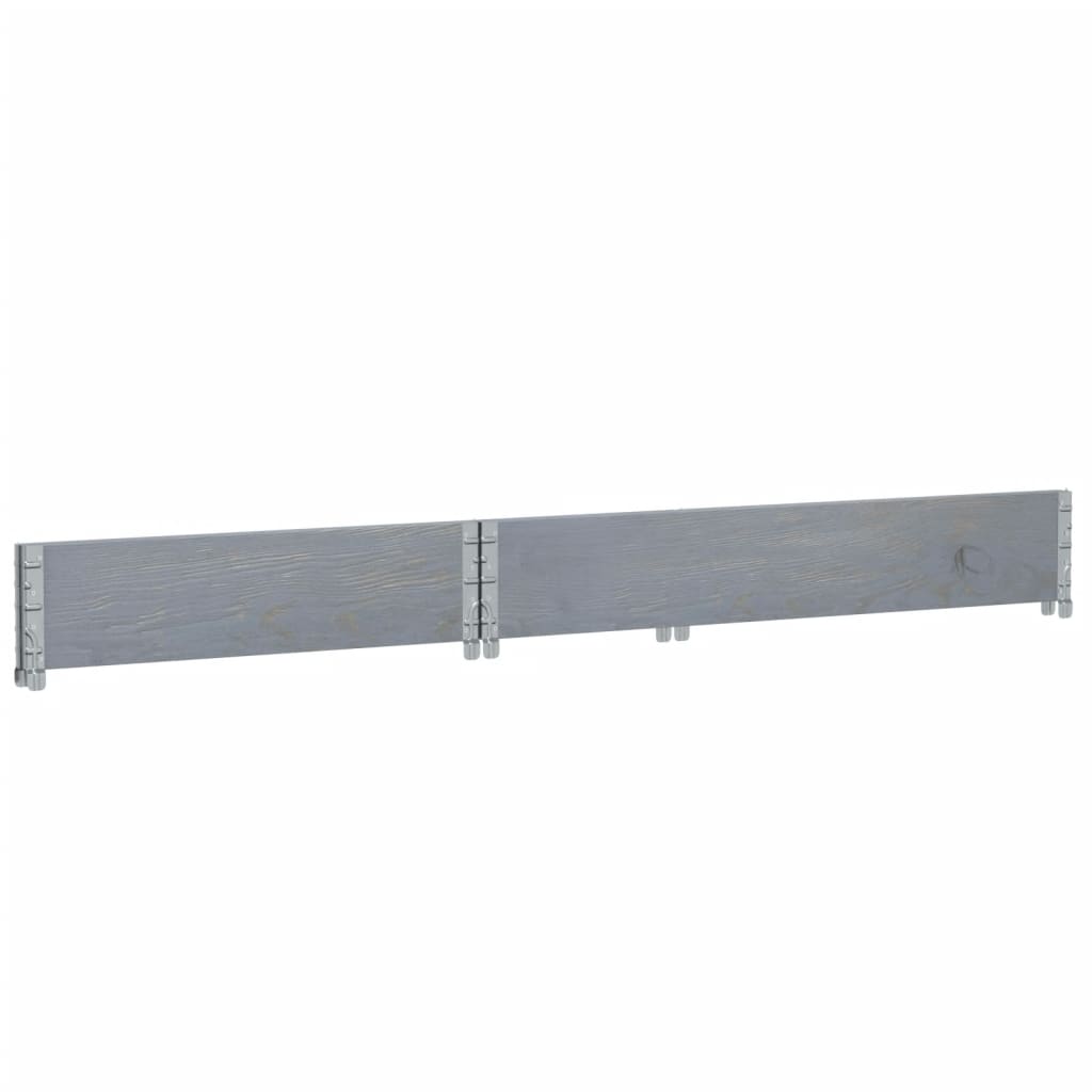 Pallekarmer grå 120x80 cm heltre furu vidaXL