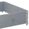 Pallekarmer grå 120x80 cm heltre furu