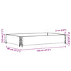 Pallekarmer brun 120x80 cm heltre furu