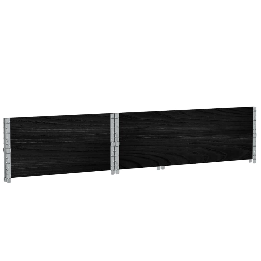 Pallekarmer 2 stk svart 120x80 cm heltre furu