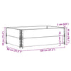 Pallekarmer 2 stk svart 120x80 cm heltre furu