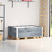 Pallekarmer 2 stk grå 120x80 cm heltre furu