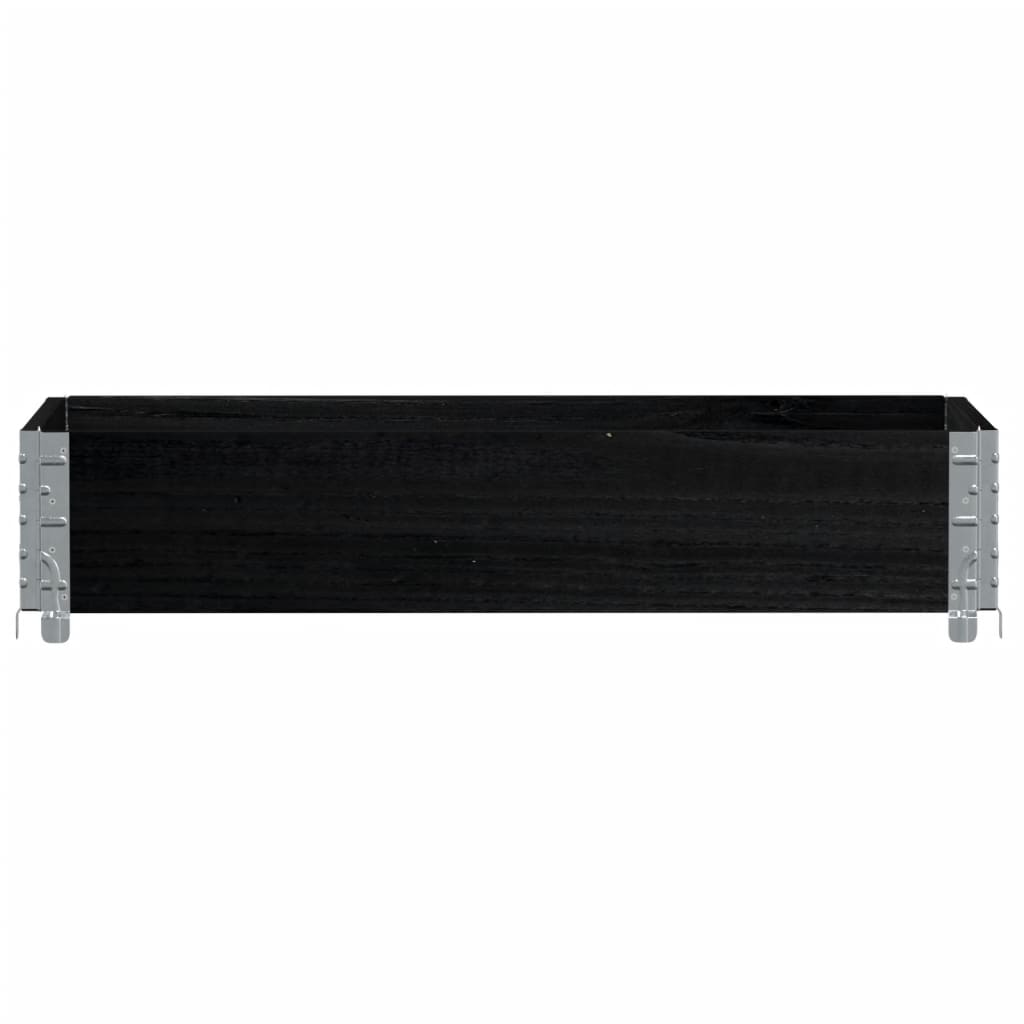 Pallekarmer svart 100x50 cm heltre furu