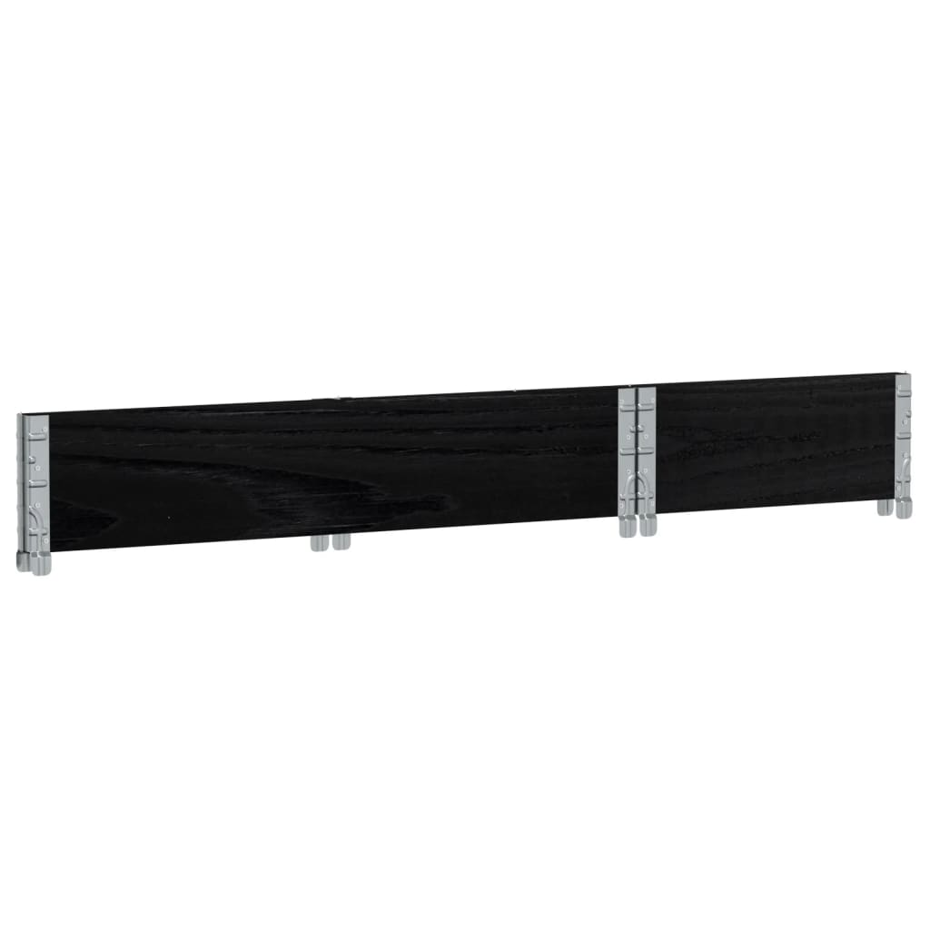 Pallekarmer svart 100x50 cm heltre furu