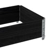 Pallekarmer svart 100x50 cm heltre furu