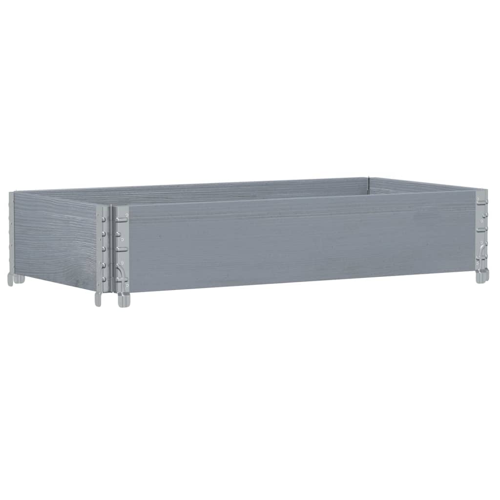 Pallekarmer grå 100x50 cm heltre furu