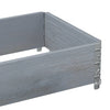 Pallekarmer grå 100x50 cm heltre furu
