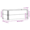 Pallekarmer 2 stk 100x50 cm heltre furu