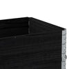 Pallekarmer 2 stk svart 100x50 cm heltre furu