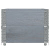 Pallekarmer 2 stk grå 100x50 cm heltre furu