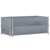Pallekarmer 2 stk grå 100x50 cm heltre furu