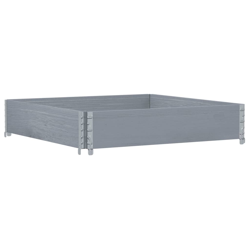 Pallekarmer grå 100x100 cm heltre furu