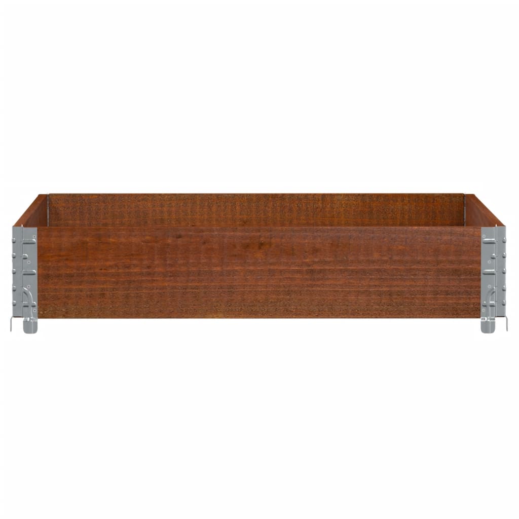 Pallekarmer brun 100x100 cm heltre furu
