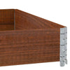 Pallekarmer brun 100x100 cm heltre furu