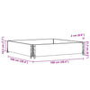 Pallekarmer brun 100x100 cm heltre furu