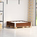 Pallekarmer brun 100x100 cm heltre furu