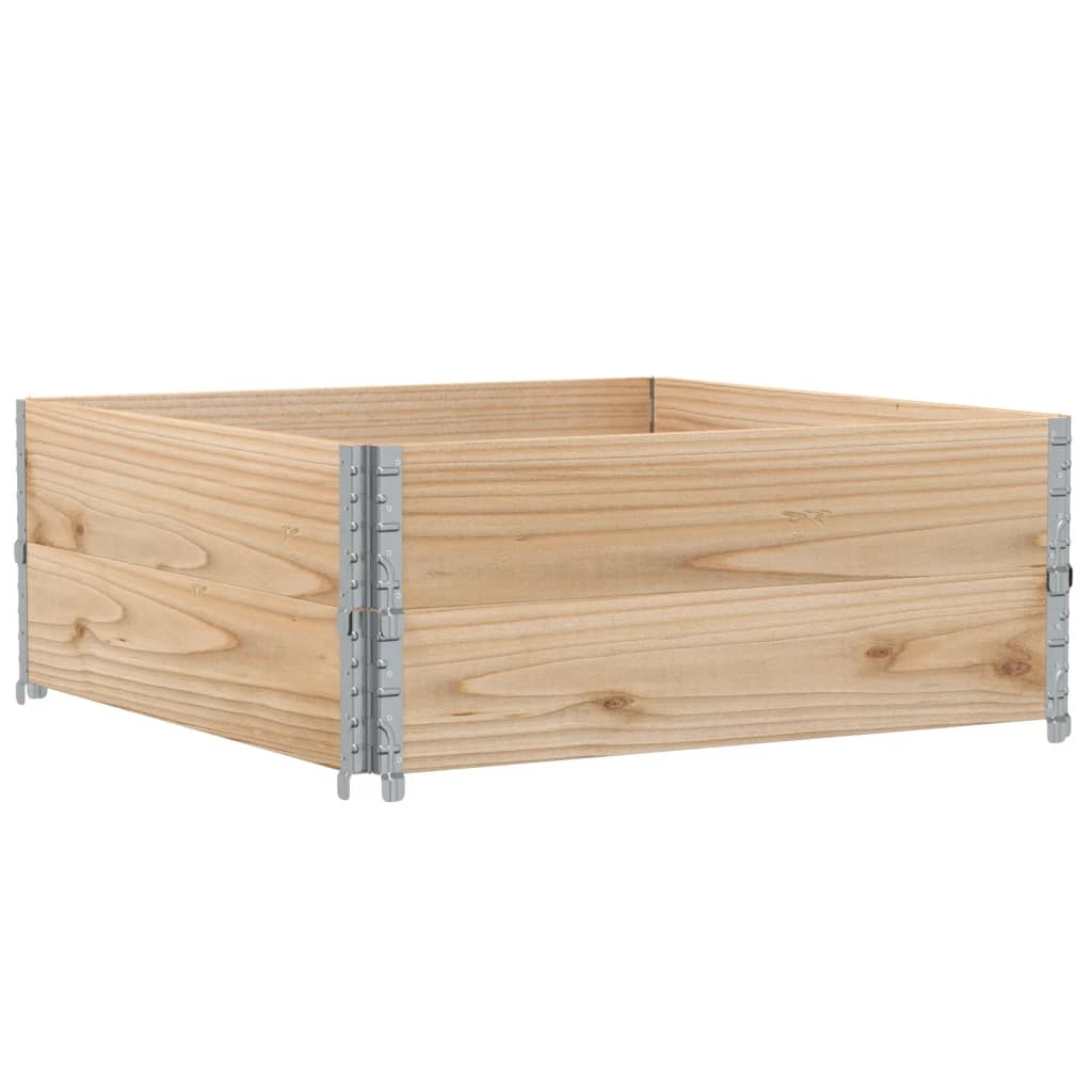 Pallekarmer 2 stk 100x100 cm heltre furu vidaXL