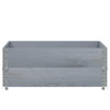 Pallekarmer 2 stk grå 100x100 cm heltre furu