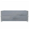 Pallekarmer 2 stk grå 100x100 cm heltre furu