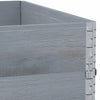 Pallekarmer 2 stk grå 100x100 cm heltre furu