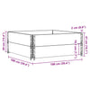 Pallekarmer 2 stk grå 100x100 cm heltre furu