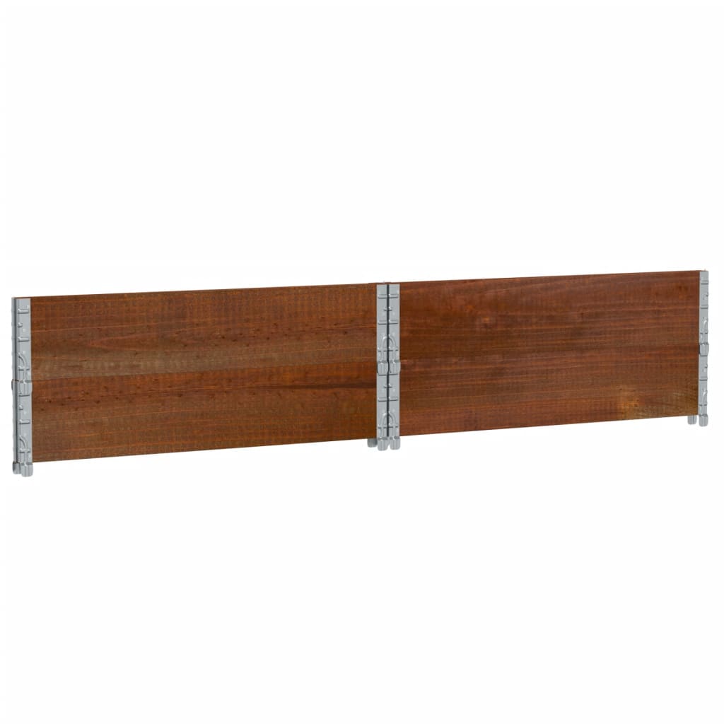 Pallekarmer 2 stk brun 100x100 cm heltre furu