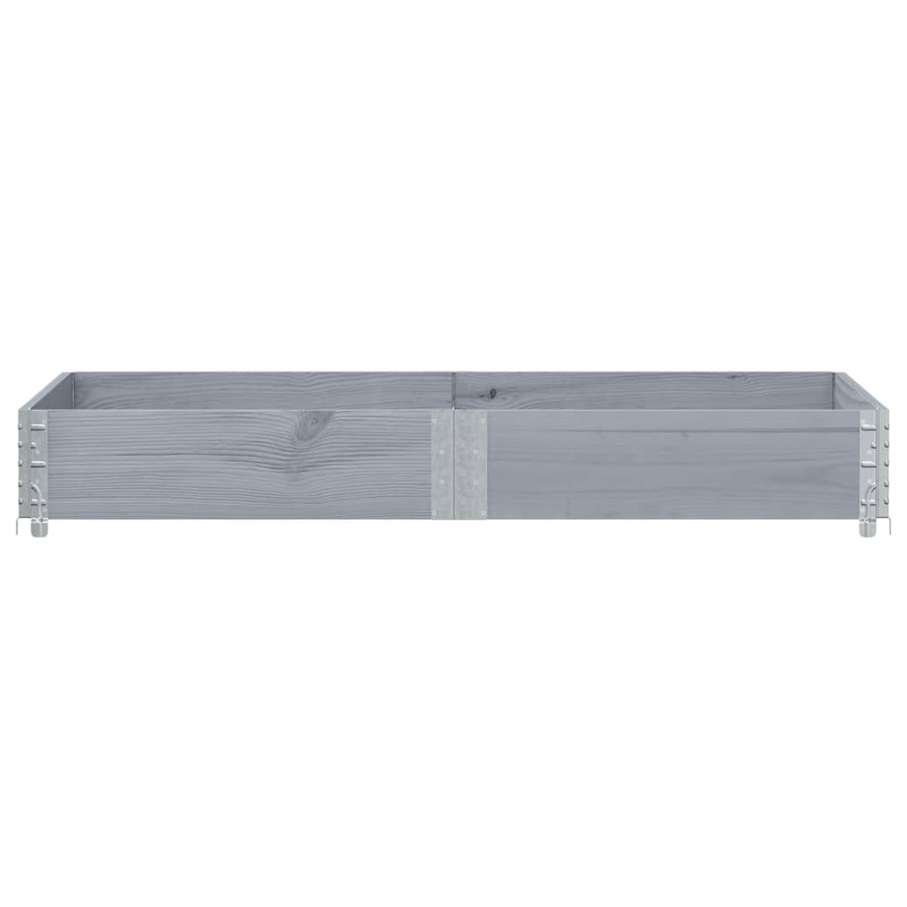 Pallekarmer grå 150x50 cm heltre furu vidaXL