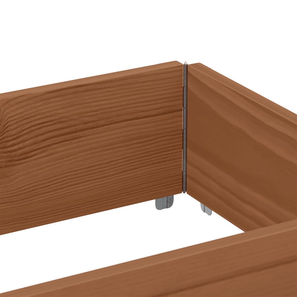 Pallekarmer brun 150x50 cm heltre furu vidaXL