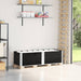 Pallekarmer 2 stk svart 150x50 cm heltre furu