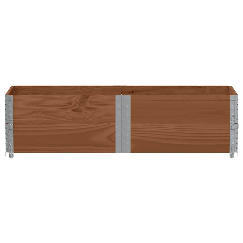 Pallekarmer 2 stk brun 150x50 cm heltre furu vidaXL