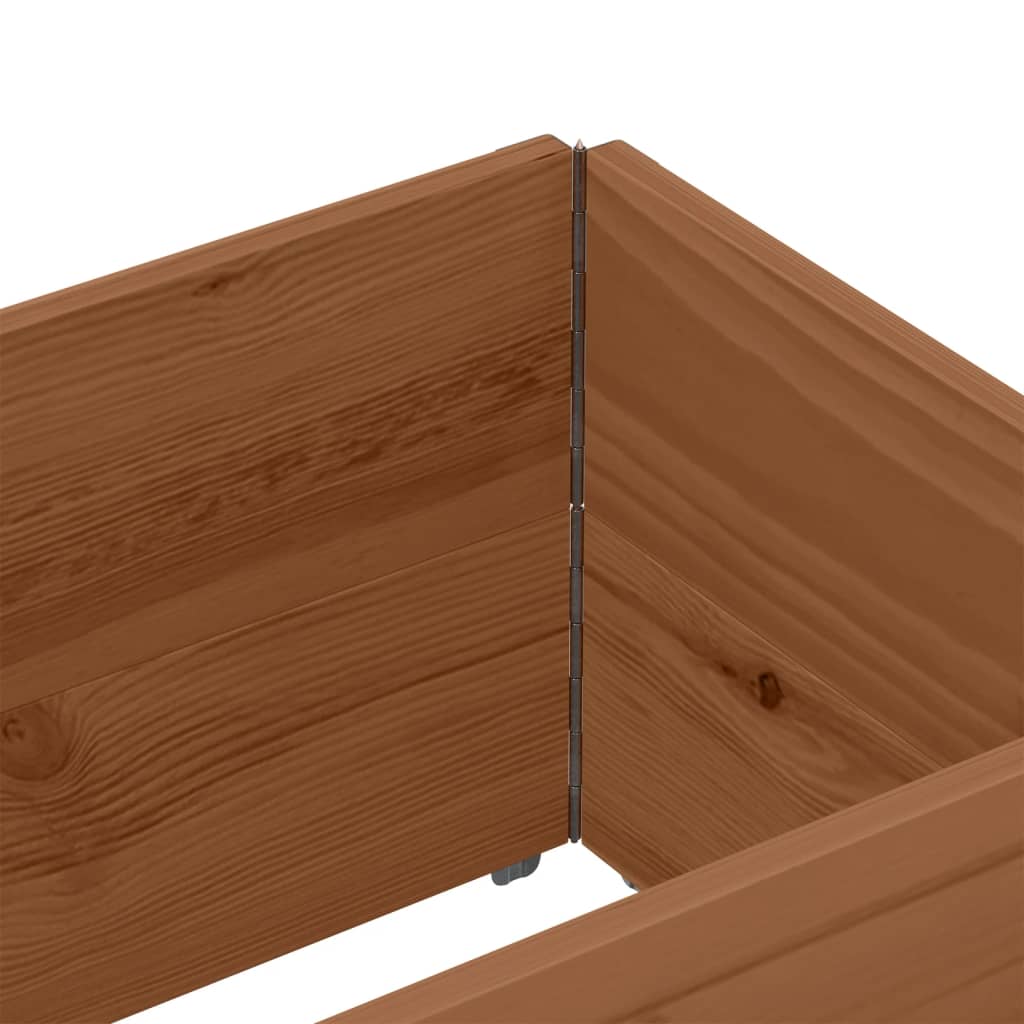 Pallekarmer 2 stk brun 150x50 cm heltre furu vidaXL