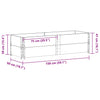 Pallekarmer 2 stk brun 150x50 cm heltre furu