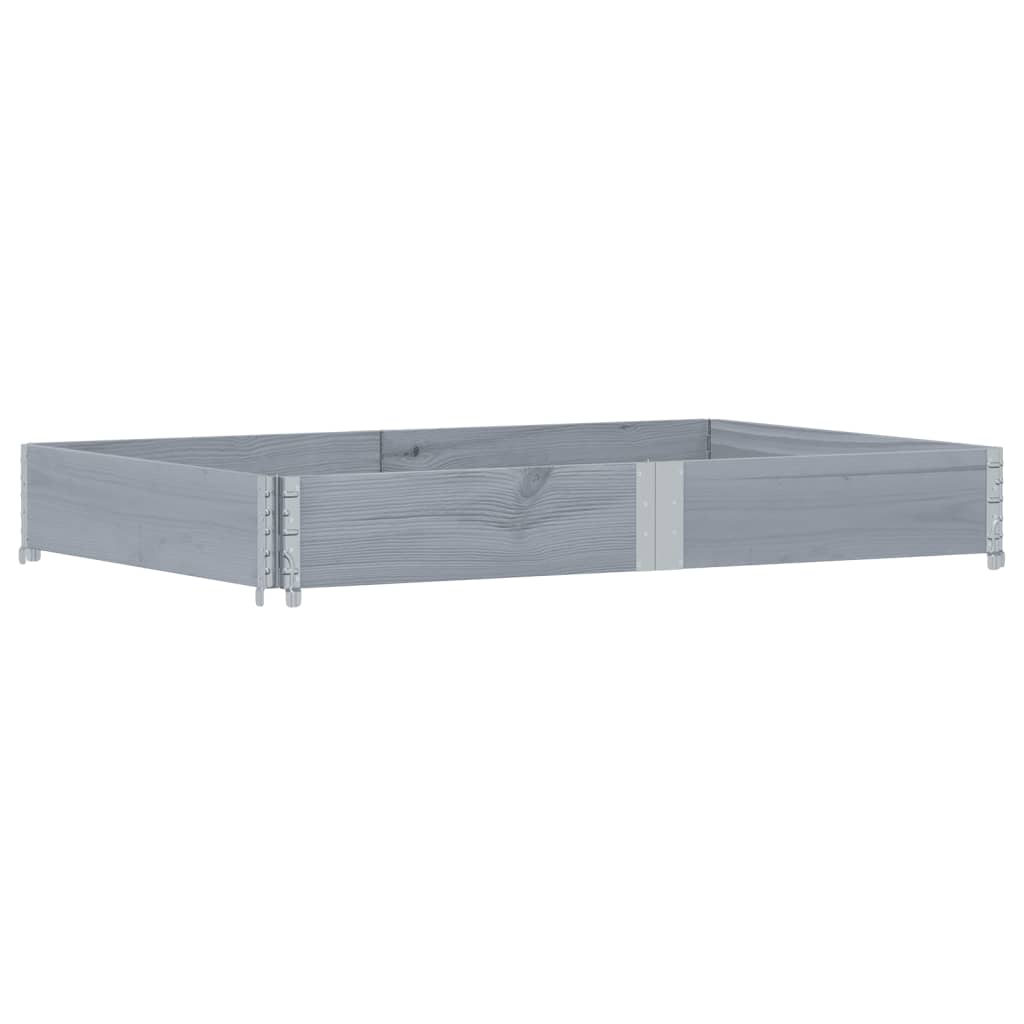 Pallekarmer grå 150x100 cm heltre furu
