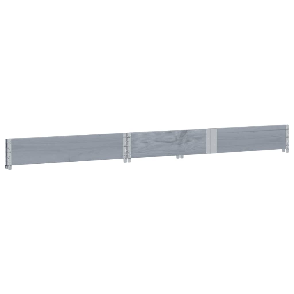 Pallekarmer grå 150x100 cm heltre furu