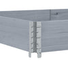 Pallekarmer grå 150x100 cm heltre furu
