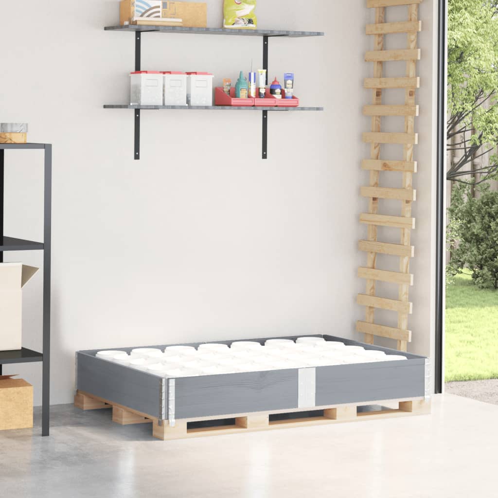 Pallekarmer grå 150x100 cm heltre furu