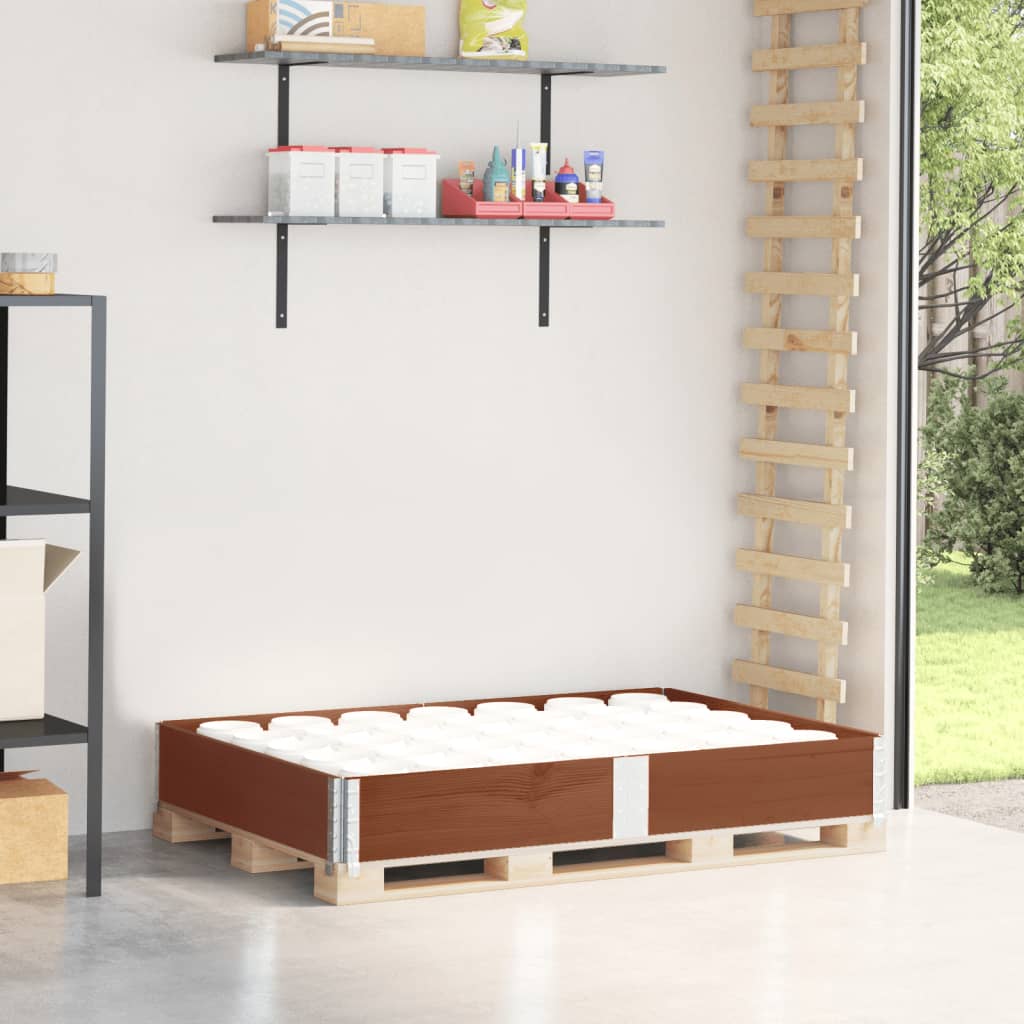 Pallekarmer brun 150x100 cm heltre furu vidaXL