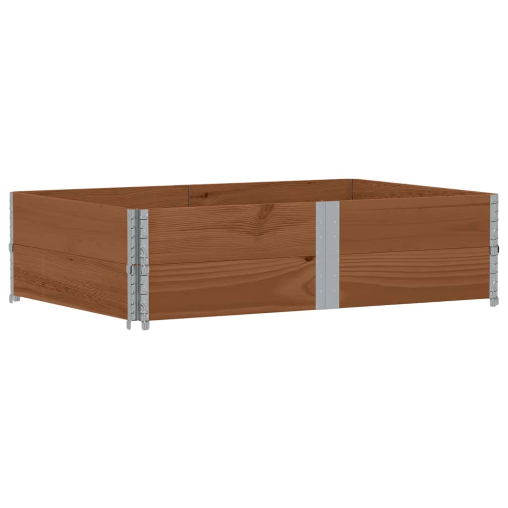 Pallekarmer 2 stk brun 150x100 cm heltre furu