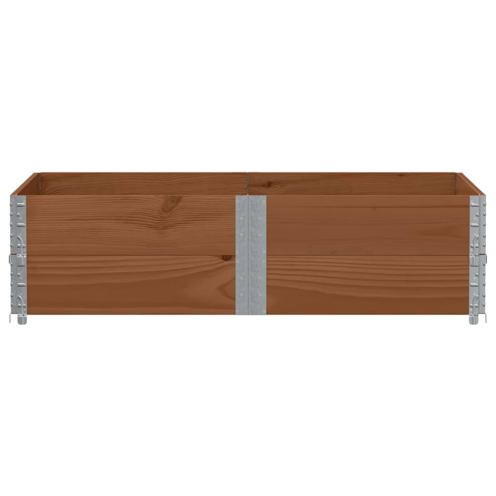 Pallekarmer 2 stk brun 150x100 cm heltre furu vidaXL