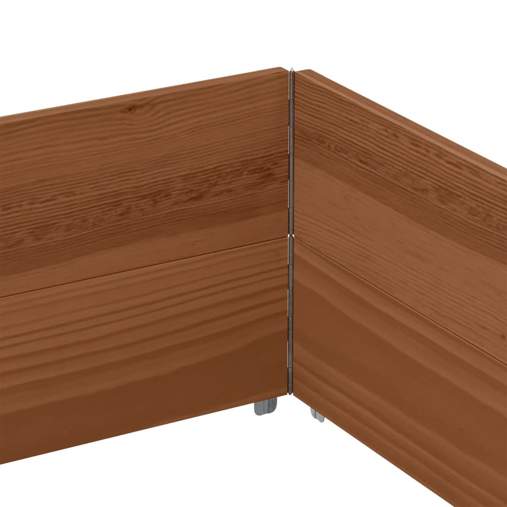 Pallekarmer 2 stk brun 150x100 cm heltre furu vidaXL