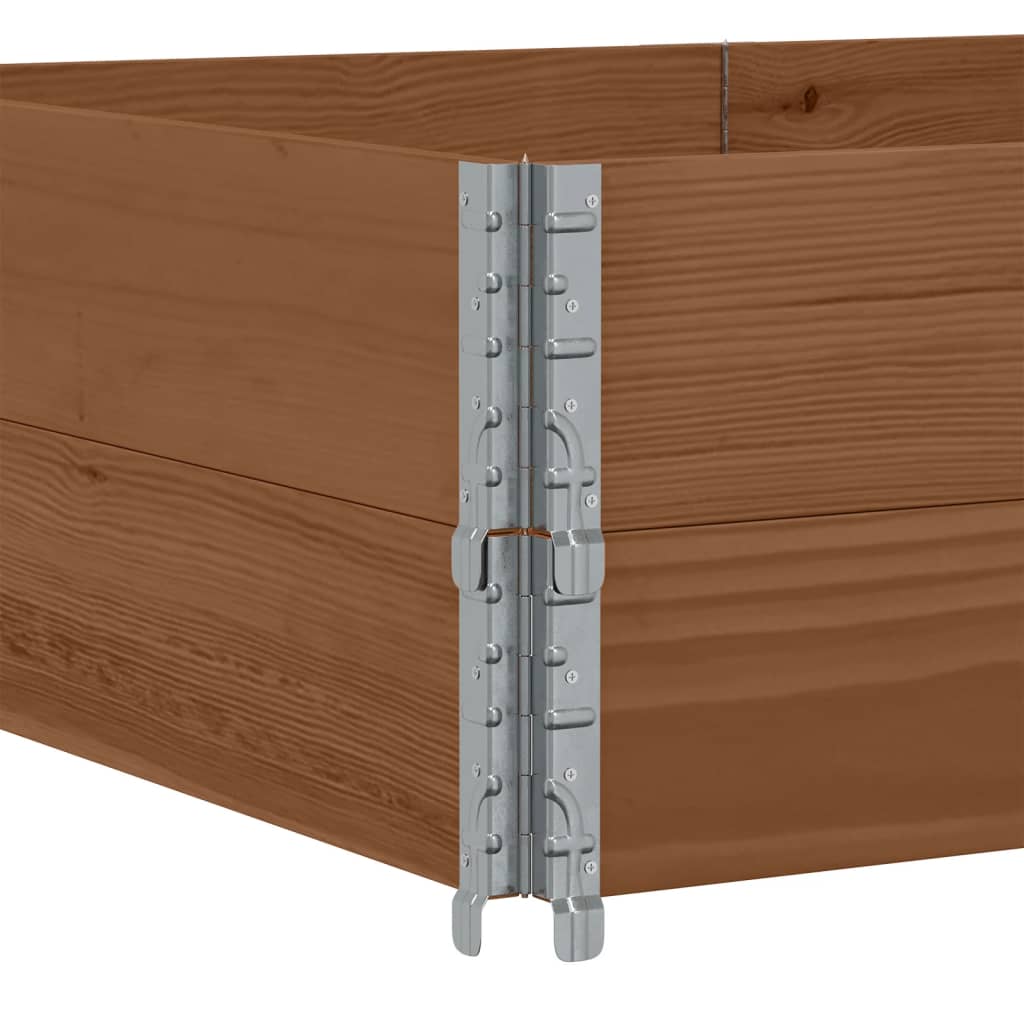 Pallekarmer 2 stk brun 150x100 cm heltre furu vidaXL