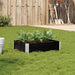 Hageplantekasse svart 80x60 cm heltre furu