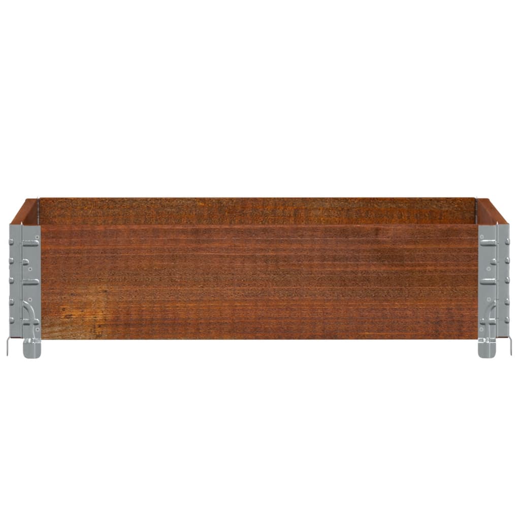 Plantekasse brun 80x60 cm heltre furu